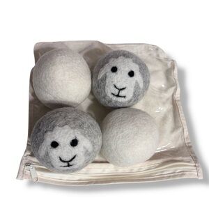 EVRIHOLDER Laundry Helpers Reusable Wool Dryer Balls Set of 4